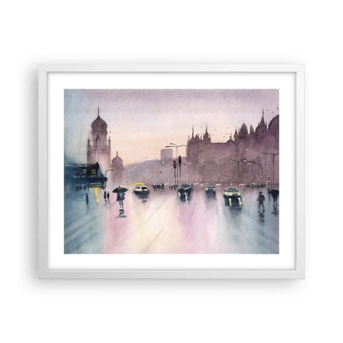 Poszter fekete keretben - Az esős ködben - 50x40 cm