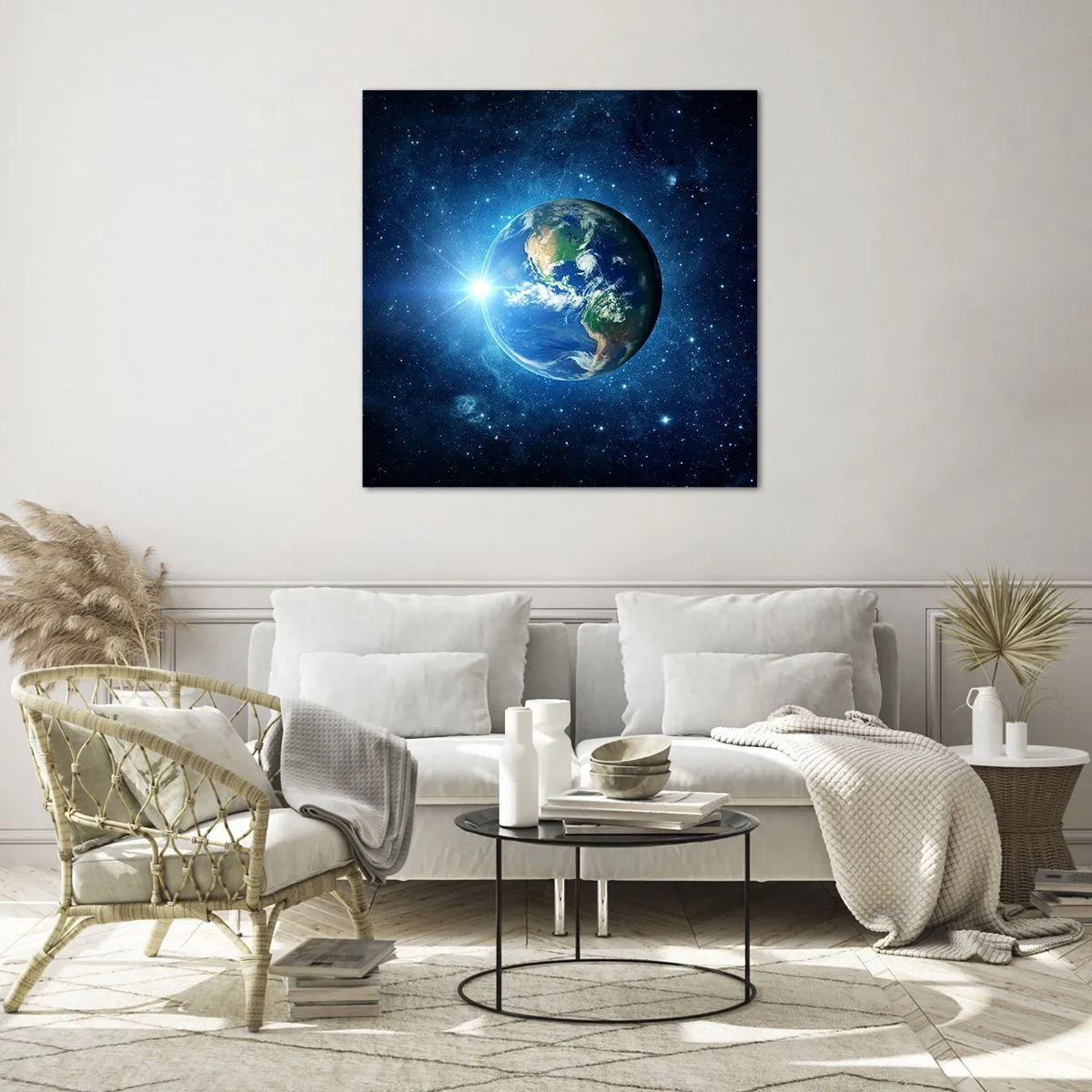 Üveg kép - Mennyben vagyunk - 40x40 cm