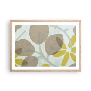 Poszter világos tölgy keretben - Kompozíció a napsütésben - 70x50 cm