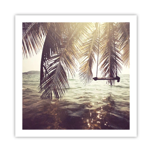 Poszter - Tetszés szerint hintázhat a felhők között - 60x60 cm