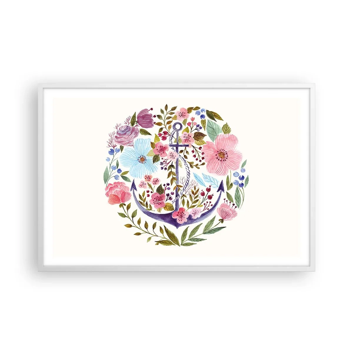 Poszter fekete keretben - Egy tengerész jó éjszakai alvása - 91x61 cm