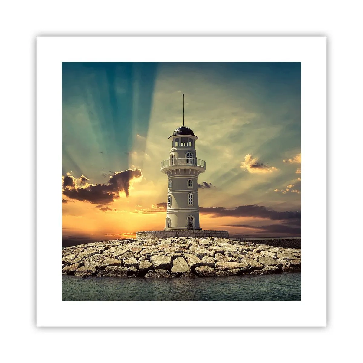 Poszter - Fény - Jóság - Szépség - 40x40 cm