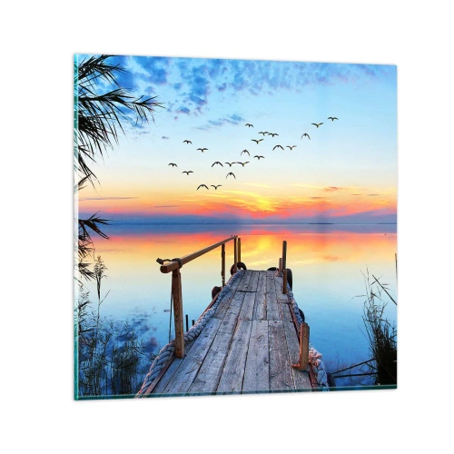 Üveg kép - Ideje visszamenni… - 70x70 cm