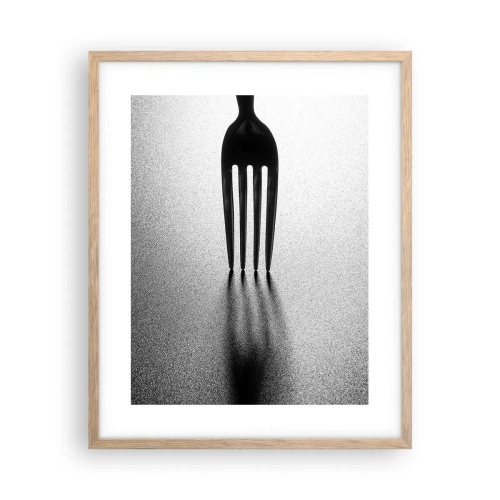 Poszter világos tölgy keretben - Fény és árnyék - 40x50 cm