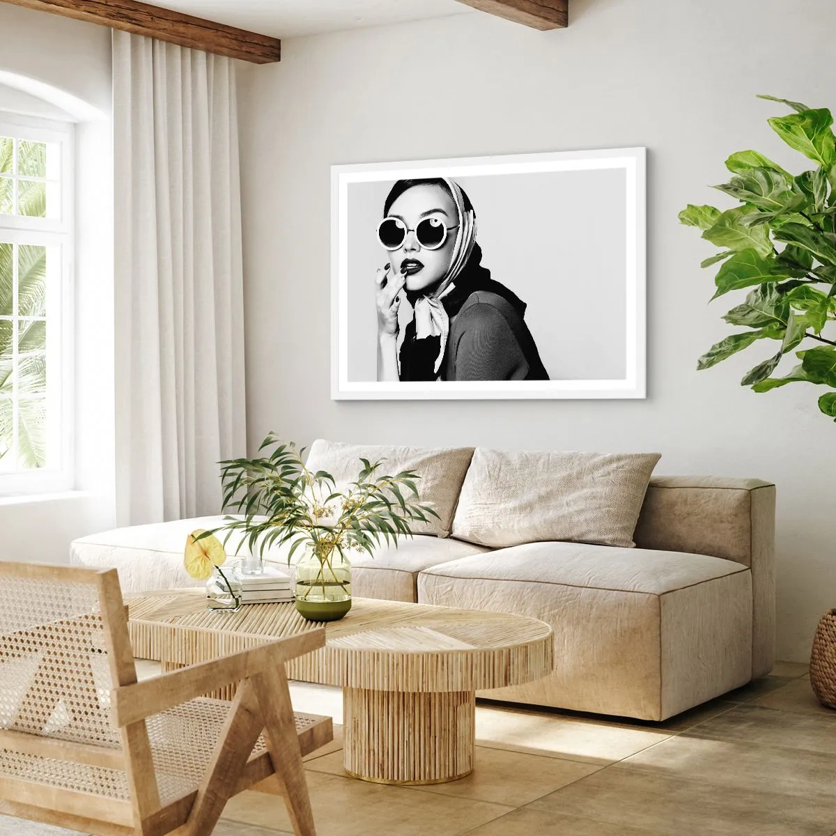 Poszter fekete keretben - Üdvözlet a 60-as évekből - 91x61 cm