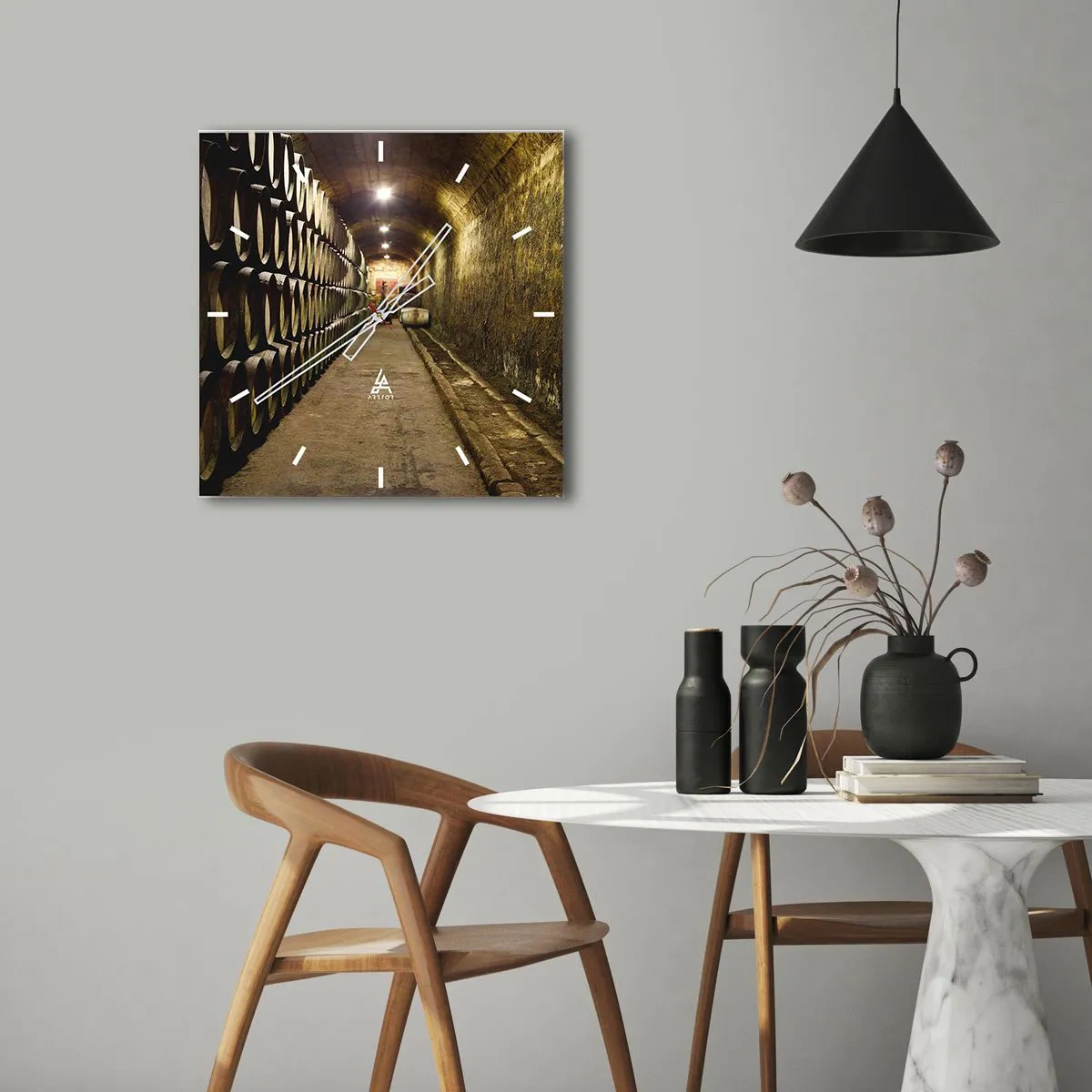 Falióra, Óra - Jó lefeküdni - 30x30 cm