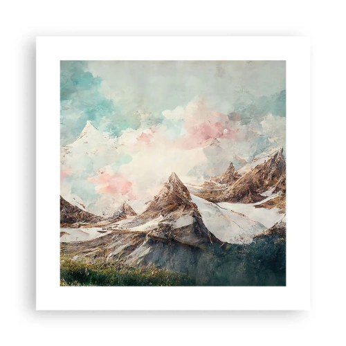 Poszter - Sziklás pengék - 40x40 cm