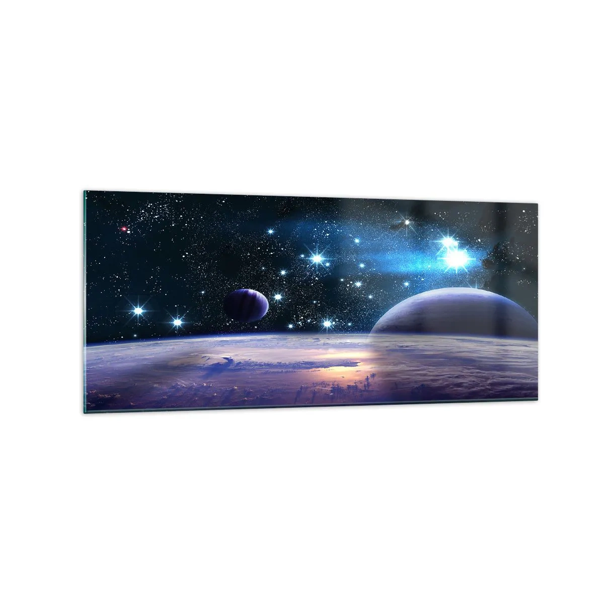 Üveg kép - Még mindig egyedül? - 120x50 cm