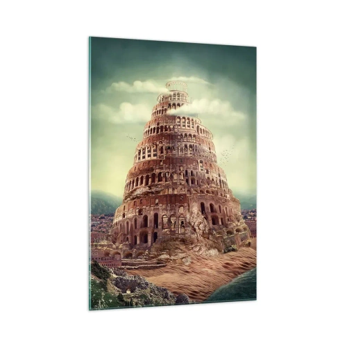 Üveg kép - Bábel tornya - 70x100 cm