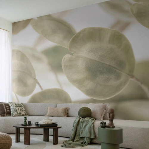 Fotótapéta Premium Canvas - Kezdetben levelek voltak... - Virágok, Nyugodt, Levelek - 400x280 cm