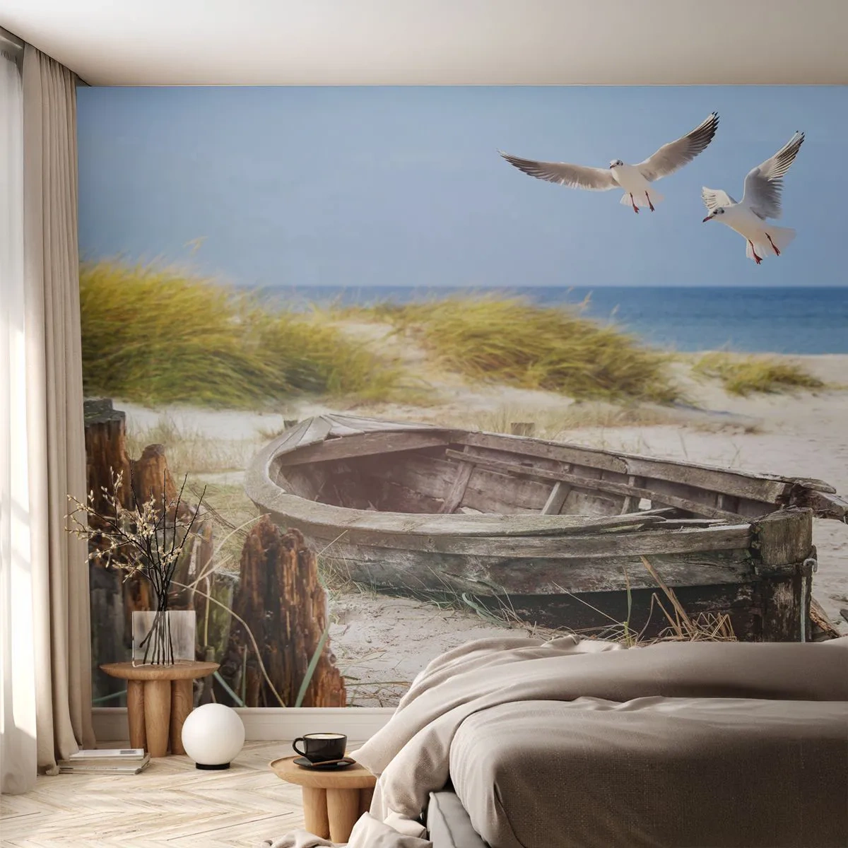 Fotótapéta Premium Sand - Szélben fürödve - Tájkép, Strand, Dűnék - 100x70 cm