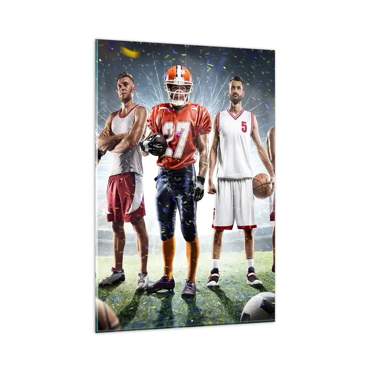 Üveg kép - Mezei gladiátorok - 80x120 cm