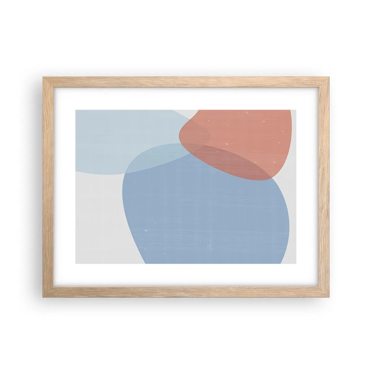 Poszter világos tölgy keretben - Pasztell kapcsolatok - 40x30 cm