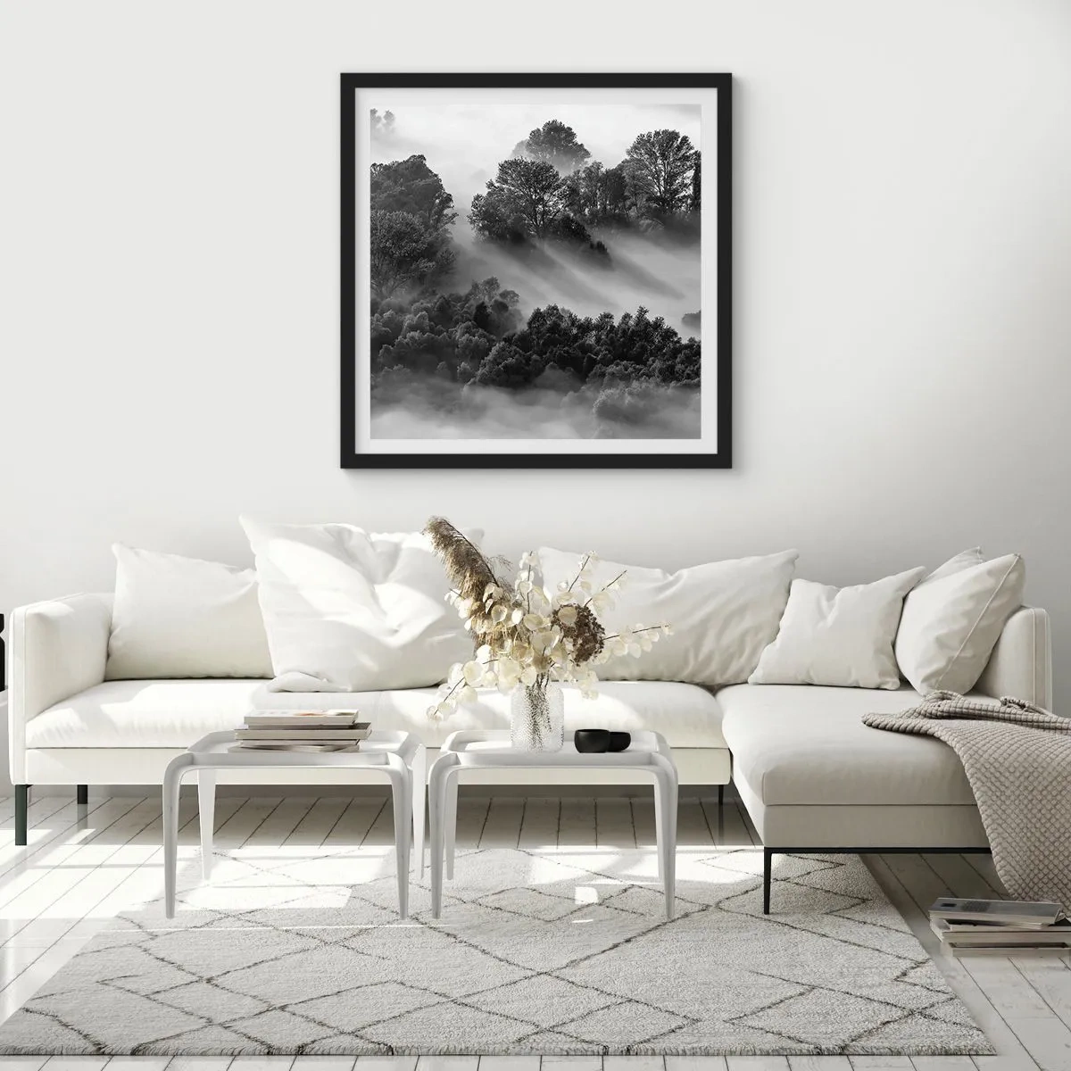 Poszter fehér keretben - Az álomból felkelő - 40x40 cm