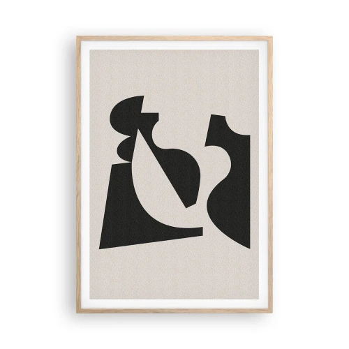 Poszter világos tölgy keretben - Önálló összeállításra - 70x100 cm