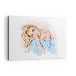 Vászonkép - Álmodozó a kékben - 120x80 cm