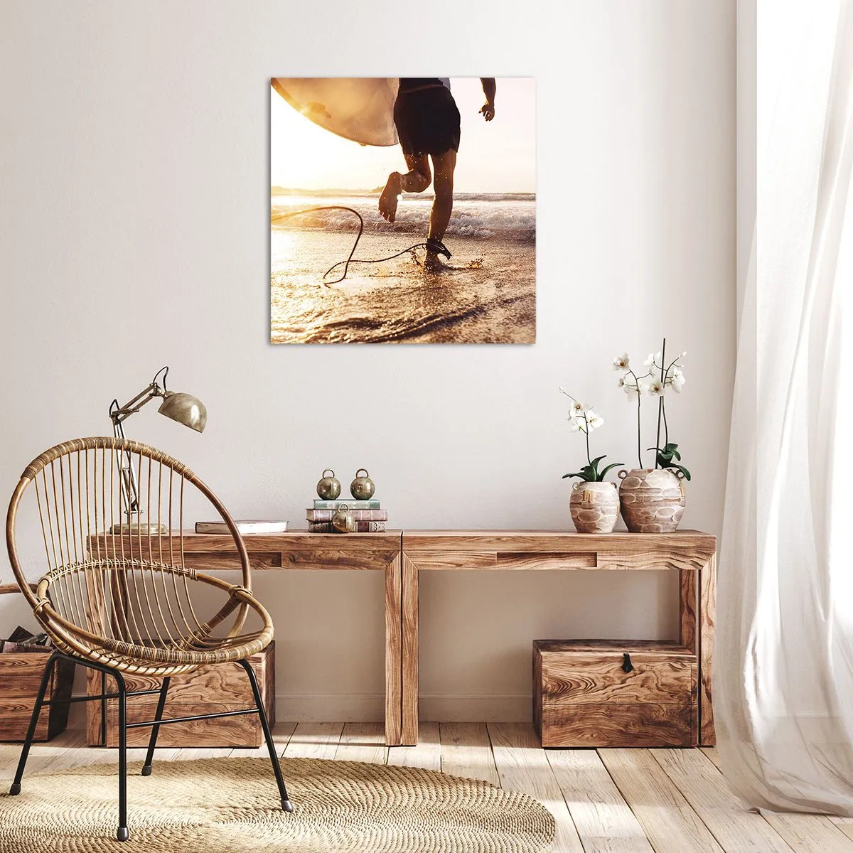 Vászonkép - A hullám felé - 60x60 cm