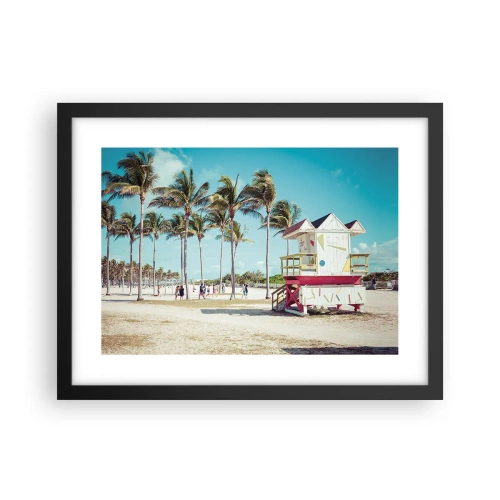 Poszter fehér keretben - Gyönyörű nap vár rád - 40x30 cm