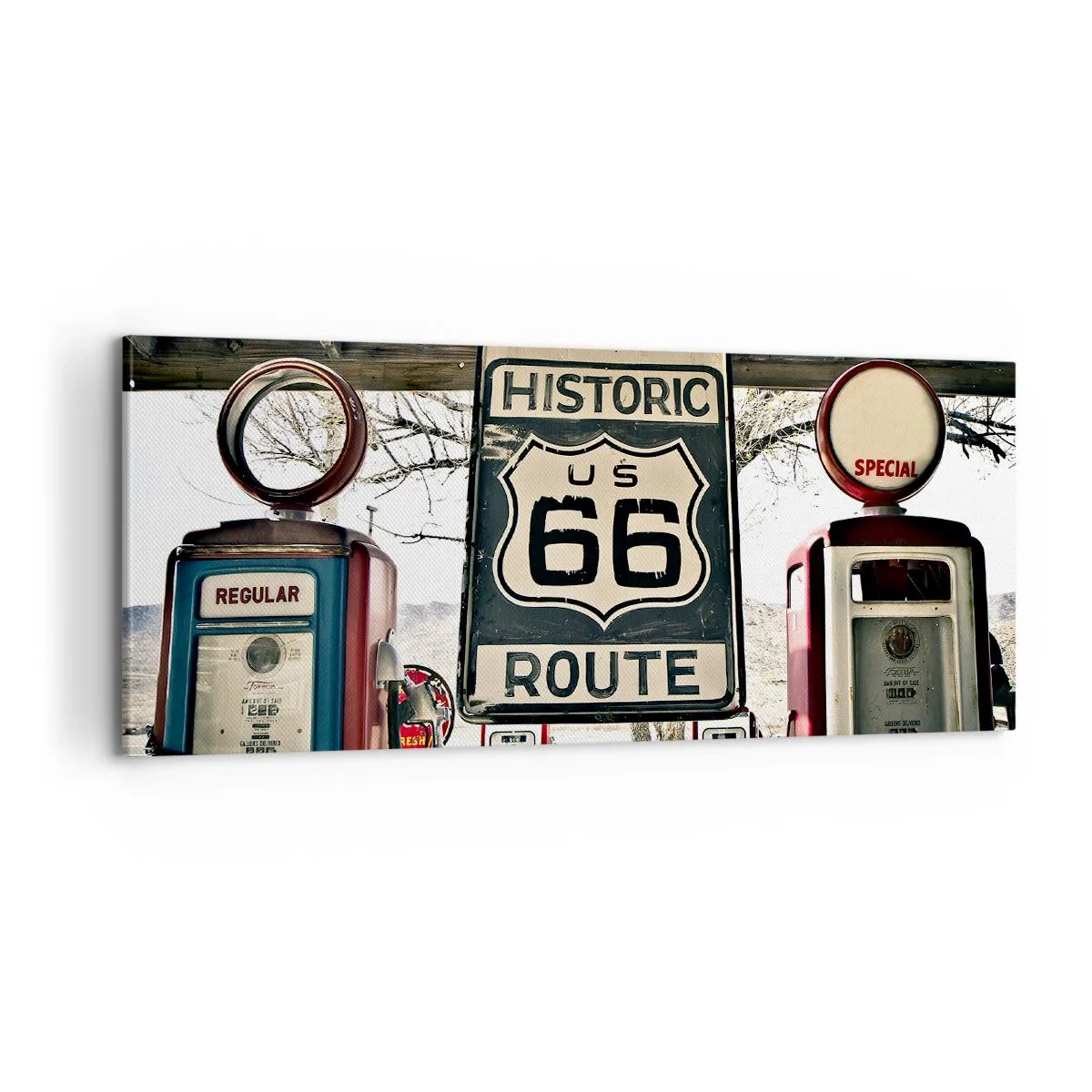 Vászonkép - Amerikai retro utazás - 100x40 cm