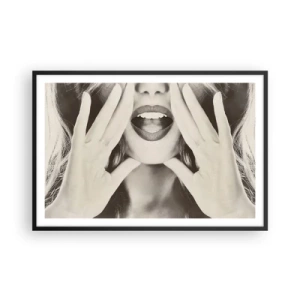 Poszter fehér keretben - Jövök már! - 91x61 cm