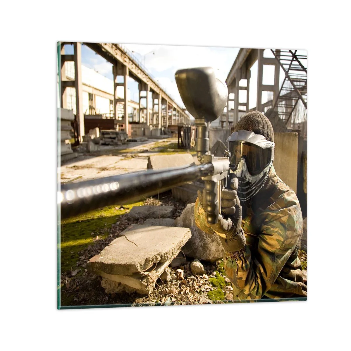 Üveg kép - Te is hős lehetsz - 60x60 cm