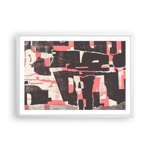 Poszter fekete keretben - Minden nyüzsgés és nyüzsgés - 70x50 cm