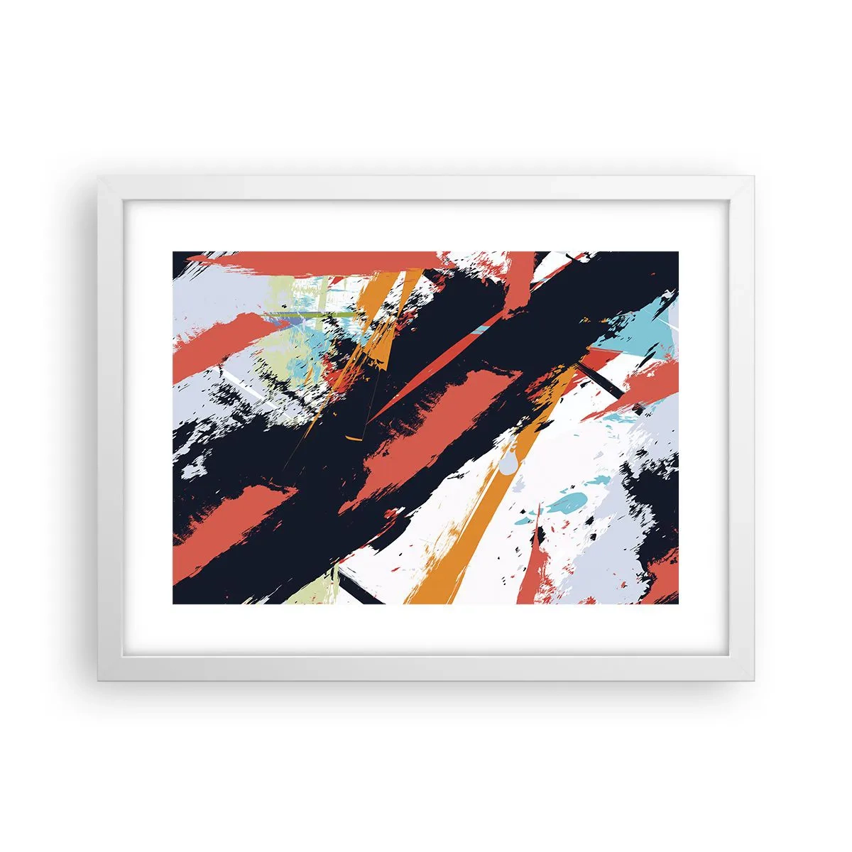 Poszter fekete keretben - Dinamikus kompozíció - 40x30 cm