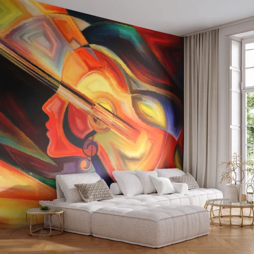 Fotótapéta Standard Eco - Minden stimmel - Absztrakció, Női Arc, Hegedű - 400x280 cm