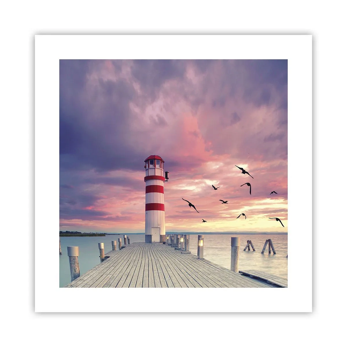 Poszter - Ideje a kikötőbe - 40x40 cm