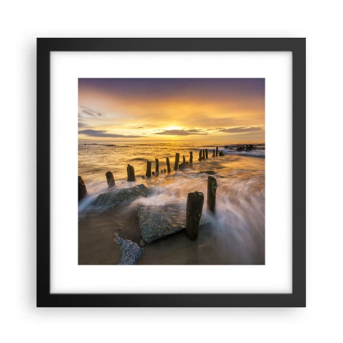 Poszter fehér keretben - A Balti-tenger nyers szépsége - 30x30 cm