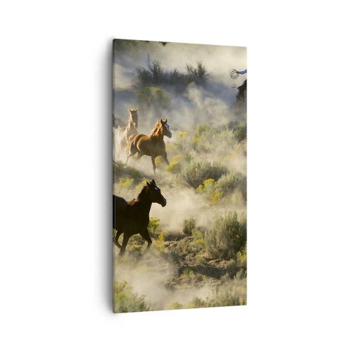 Vászonkép - Rivalizálás – szabadság, vagy férfierő? - 55x100 cm