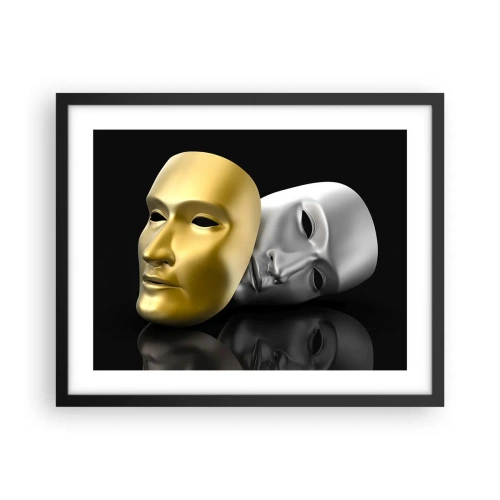 Poszter fehér keretben - Az élet színház - 50x40 cm