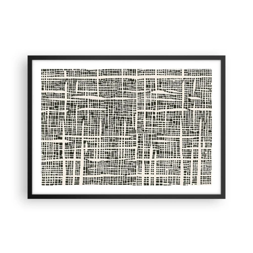 Poszter fehér keretben - Szőtt kompozíció - 70x50 cm