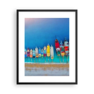 Poszter fehér keretben - Madártávlatból - 40x50 cm