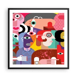 Poszter fehér keretben - Picassó úrtól vagyunk - 60x60 cm