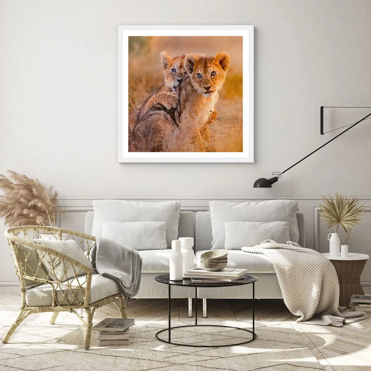 Poszter fekete keretben - Ne zavarni! Szórakozunk - 40x40 cm