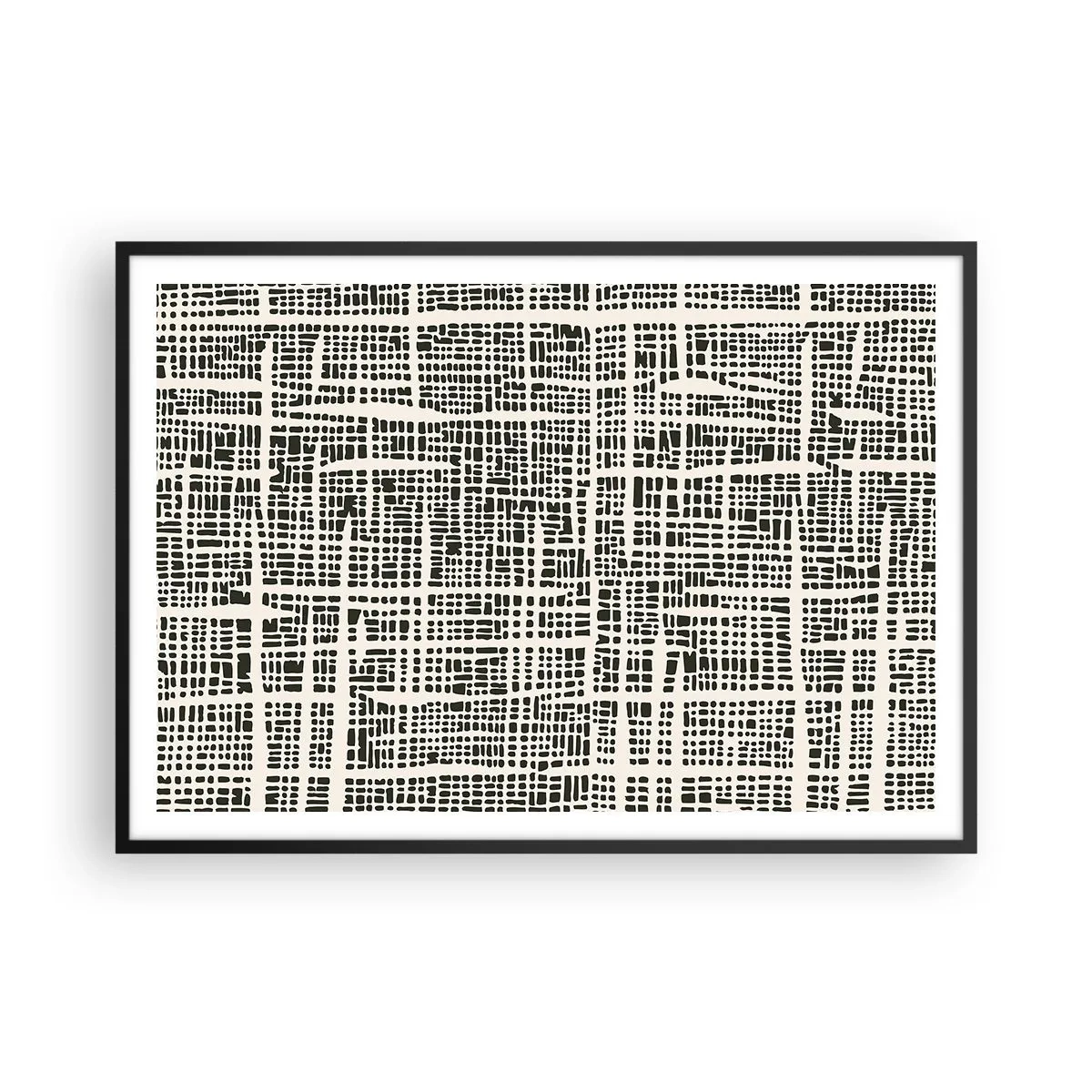 Poszter fehér keretben - Szőtt kompozíció - 100x70 cm