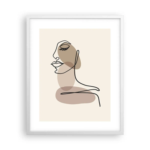 Poszter fekete keretben - Elveszve a saját hangjában - 40x50 cm