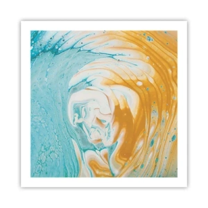 Poszter - Pasztell örvény - 60x60 cm