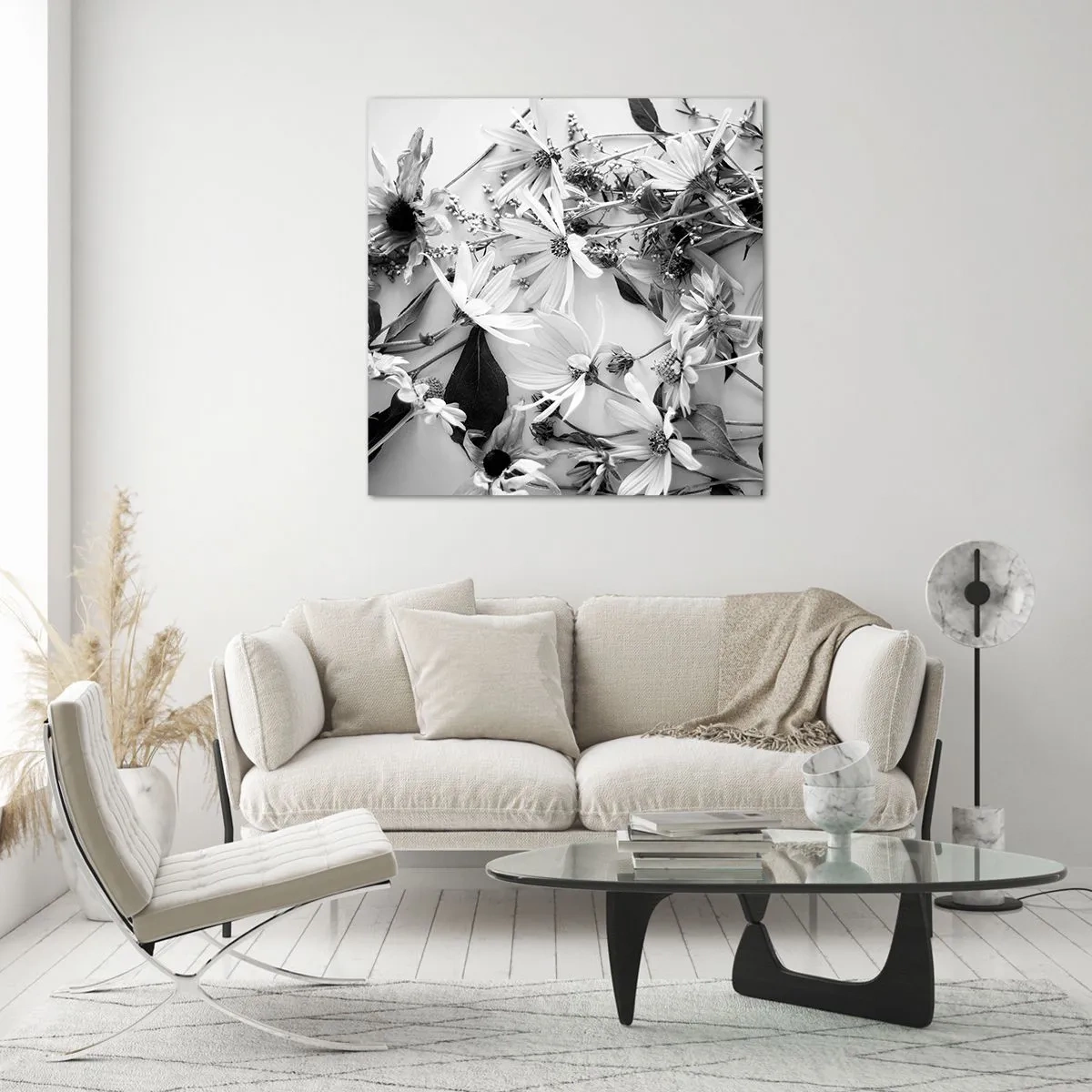 Üveg kép - Nem virágcsokor - 60x60 cm