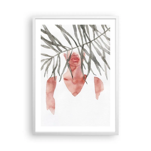 Poszter fekete keretben - A trópusok hölgye - 50x70 cm