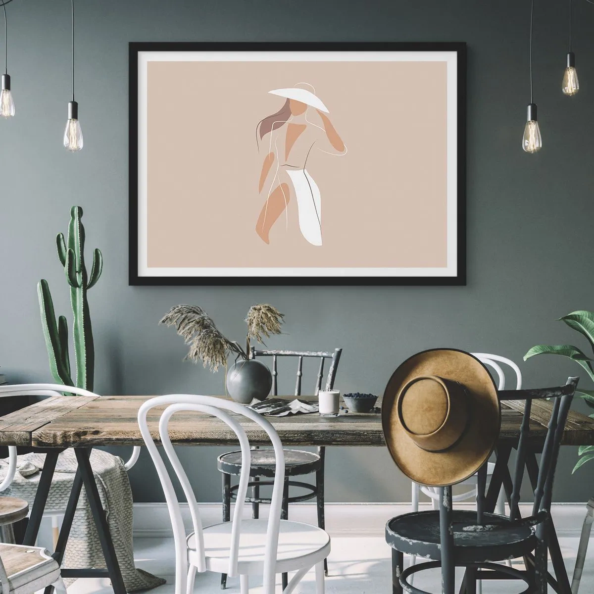 Poszter fehér keretben - A divat egy játék - 50x40 cm