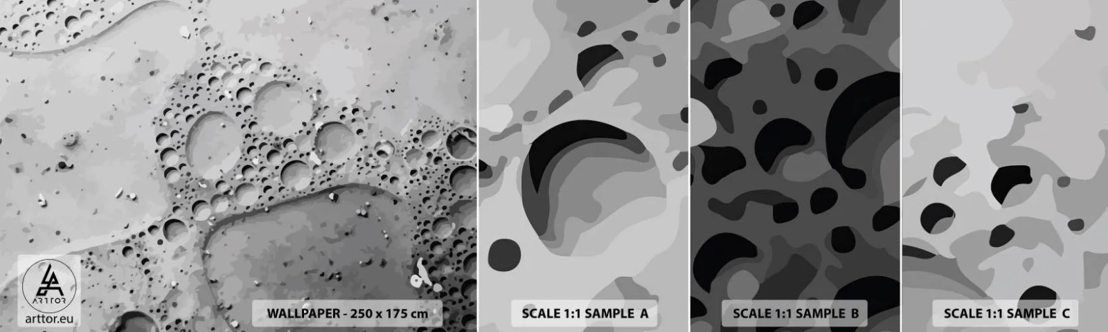 Fotótapéta Minta Öntapadós Deluxe Sticker - Nyom a habban - Fogalmazás, Darab, Grafika - 100x30 cm