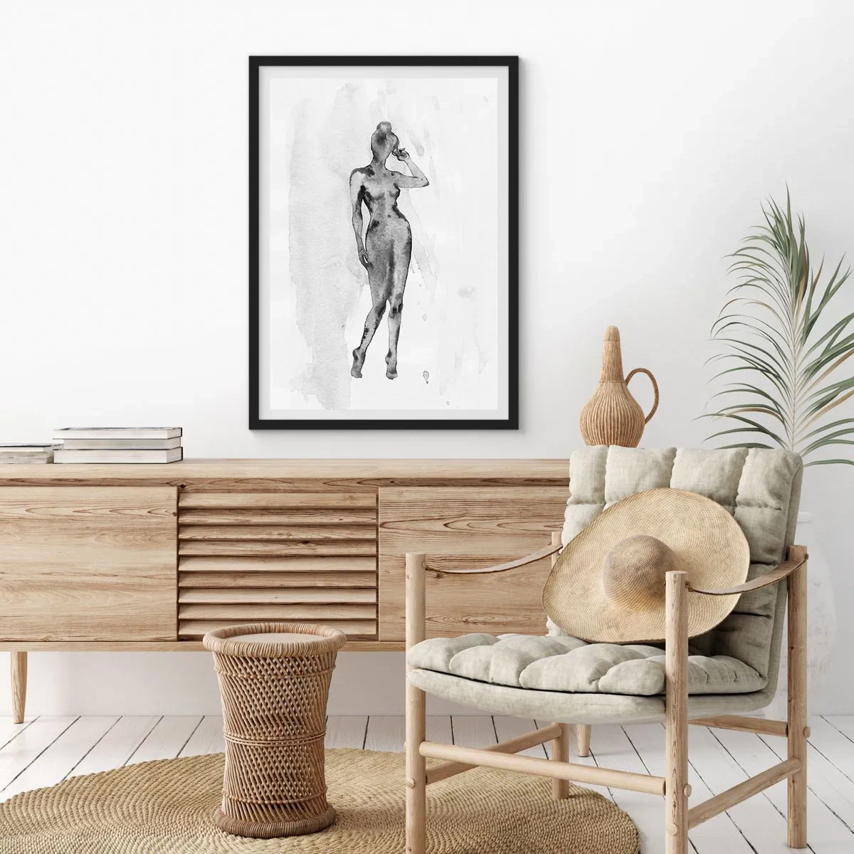 Poszter fehér keretben - A nőiesség ideáljának nyomában - 30x40 cm