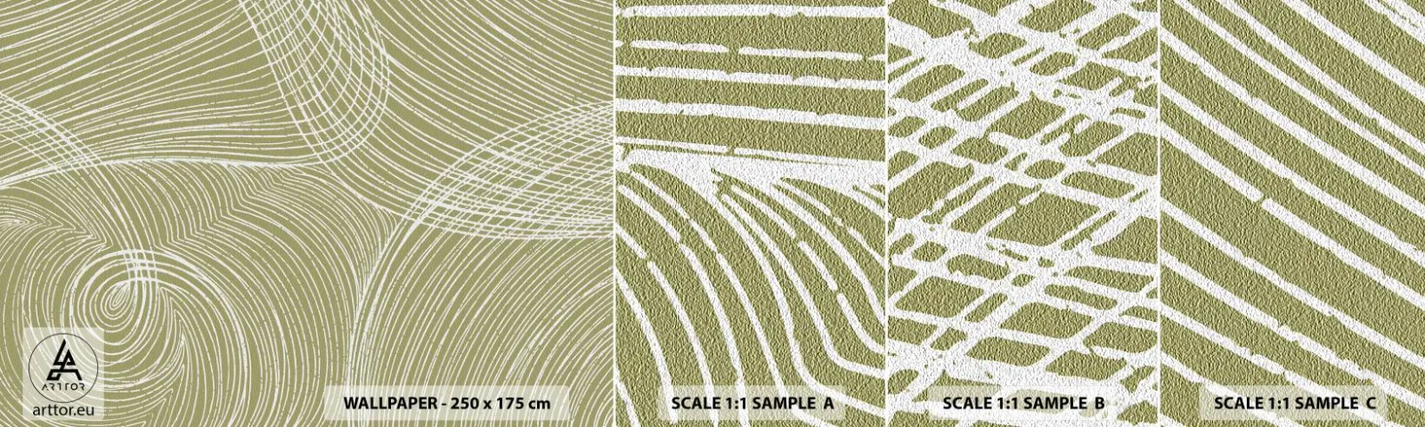 Fotótapéta Minta Standard Eco - Bonyolult absztrakció fehérben - Boho, Minimalizmus, Darab - 100x30 cm