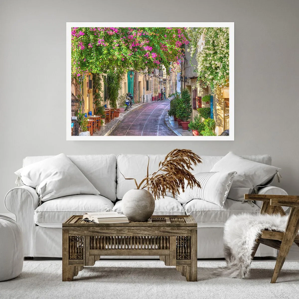 Poszter - Virágzó sikátor - 70x50 cm
