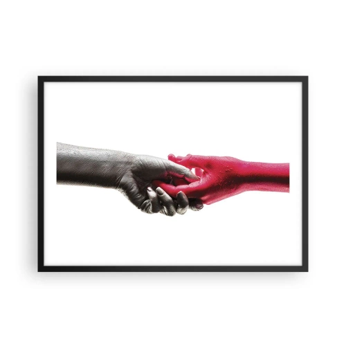 Poszter fehér keretben - Együtt, bár mások - 70x50 cm