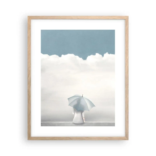 Poszter világos tölgy keretben - A valóság és az álmok határán - 40x50 cm