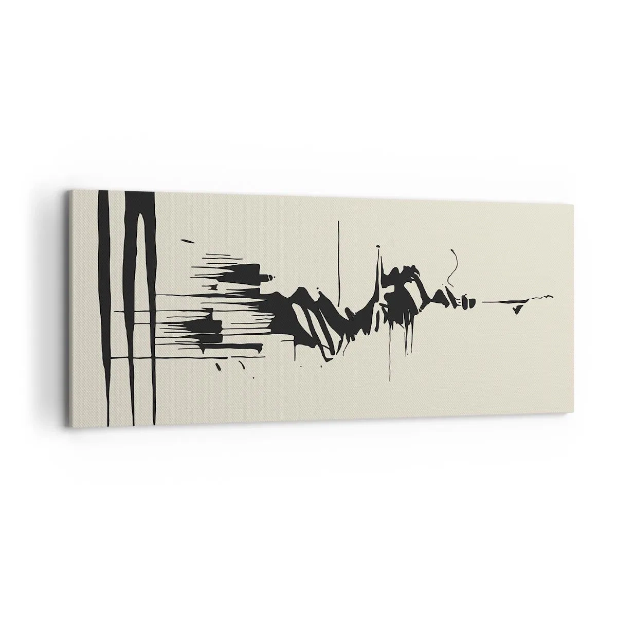 Vászonkép - Sietős absztrakció - 100x40 cm