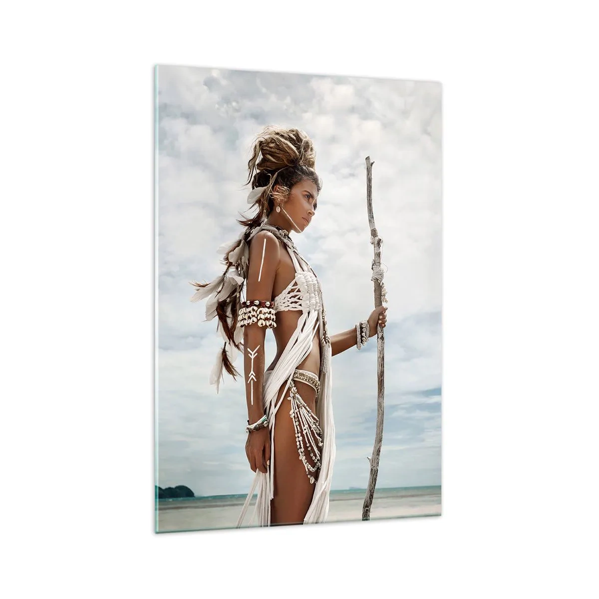 Üveg kép - A trópusok királynője - 70x100 cm